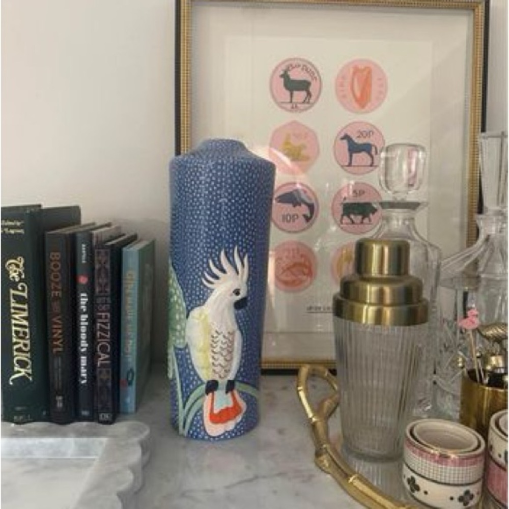 Ceramic Vase with Bird Detail